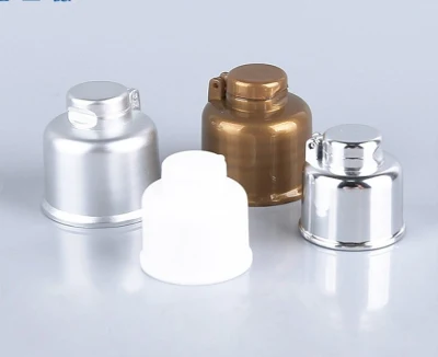 China Factory Silberner Flaschenverschluss Günstiger Preis 20/410 24/410 28/410 Kunststoff-Flip-Top-Verschluss für Gesichtsreinigerflasche