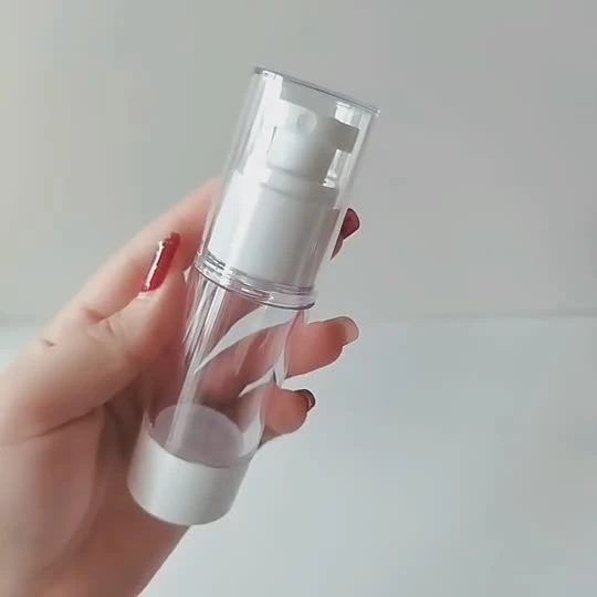 120 ml neue kosmetische Spray-Spender-Pumpen-Plastikflasche, gefrostete, klare Airless-Flasche